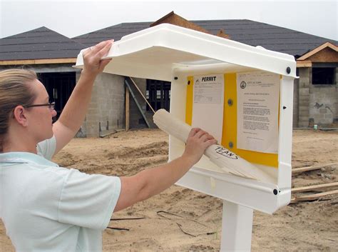 All In One Permit Posting Systems That Protect Plans Permits