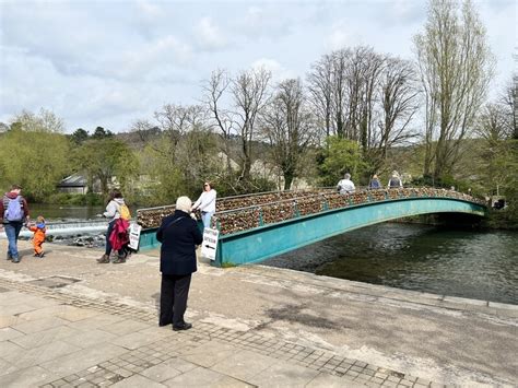 Footbridge Over The River Wye Andrew Abbott Geograph Britain And