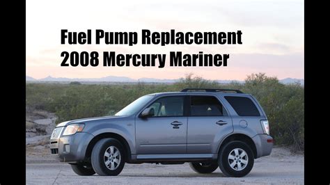 How To Install A Fuel Pump In A Mercury Mariner Youtube