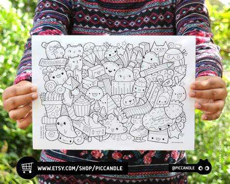 Doodle Coloring Page By Piccandle On Deviantart