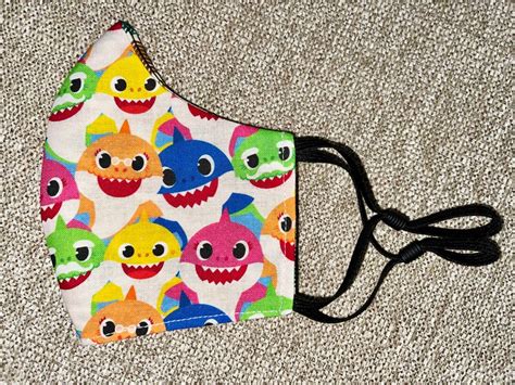 Baby Shark Face Mask - Etsy