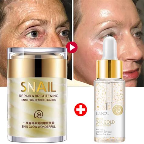 Crema Facial de colágeno de caracol suero reafirmante Facial