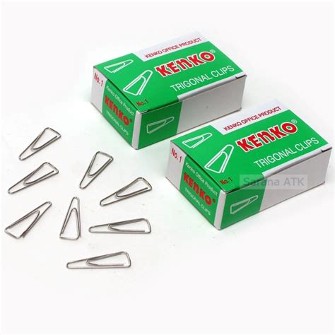 Jual KENKO Paper Clip Trigonal Klip Penjepit Kertas No 1 1 Pack