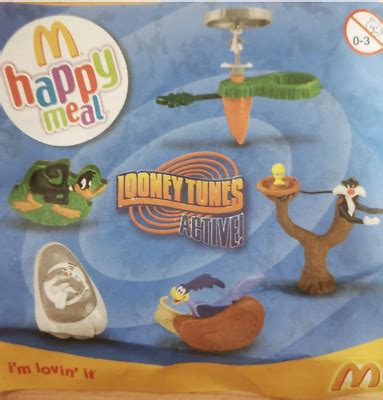 5 MCDONALDS HAPPY Meal Toys Looney Tunes Active 2009 2010 Road Runner