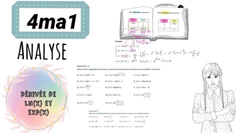 4ma1 2 Dérivée De Ln X Et Exp X Youtube