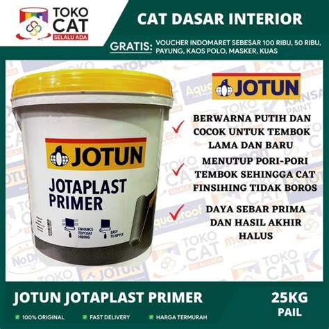 Jual Cat Dasar Tembok Interior JOTUN JOTAPLAST PRIMER Kemasan 26KG 18