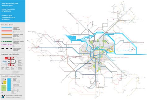 Map Of Public Transport In Wroclaw Behance