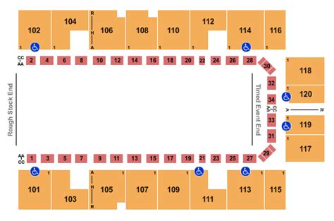 mesquite arena seating chart - Keski