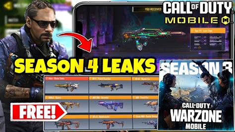 Season 4 Legendary Guns New Settings Warzone Mobile Season 3 Battle Pass Cod Mobile Codm