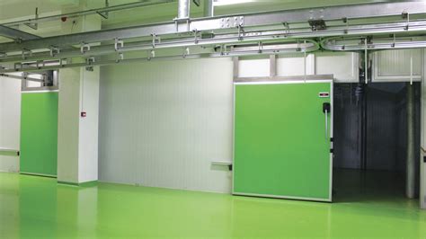 Sliding Door CANTEK Cold Storage Meat Processing High Speed