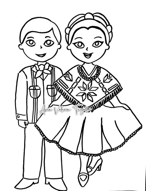 Para Colorear Trajes Tipicos De Mexico Trajes Tipicos Mexicanos Porn