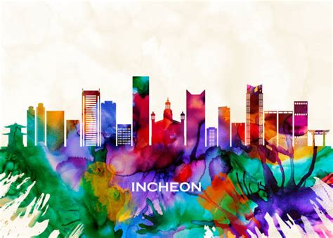 50+ Incheon Skyline Stock Illustrations, Royalty-Free Vector Graphics ...