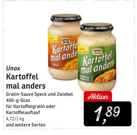 Unox Kartoffel Mal Anders Sauce F R Kartoffel Gratin Angebot Bei Netto