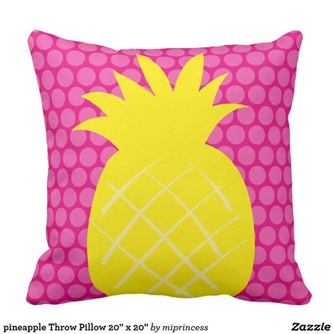 Pineapple Throw Pillow 20 X 20 Pineapple Throw Pillow Pillows Custom Throw Pillow