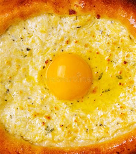 Georgian Cuisine Ajaruli Khachapuri Georgian Bread With Egg And