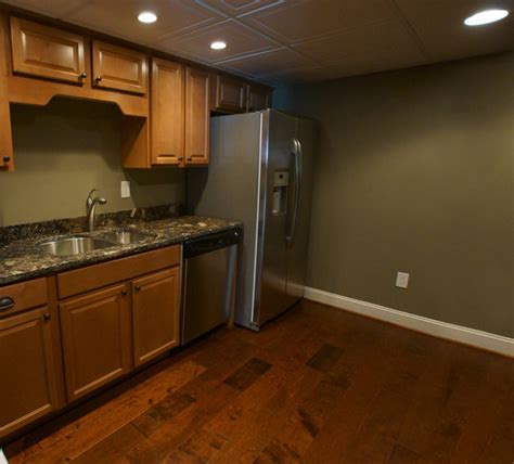 Small Basement Kitchen Adds Convenience - Traditional - Kitchen ...