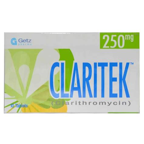 Claritek 250mg Tablets 10 S HEMLOCK PHARMACY