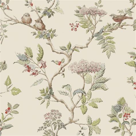 Laura Ashley Elderwood Wallpaper 113348 Sage