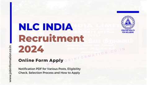 NLC India Recruitment 2024 OUT Online Form For Various Posts