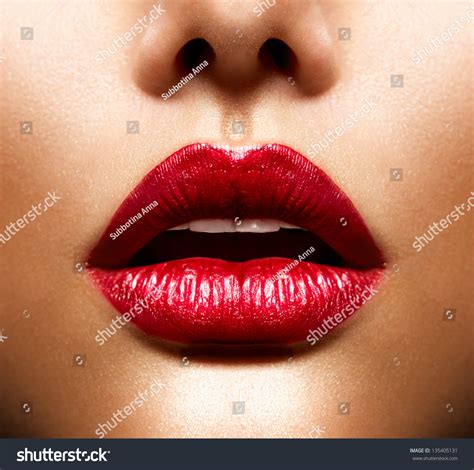 Sexy Lips Beauty Red Lips Makeup Stock Photo Shutterstock