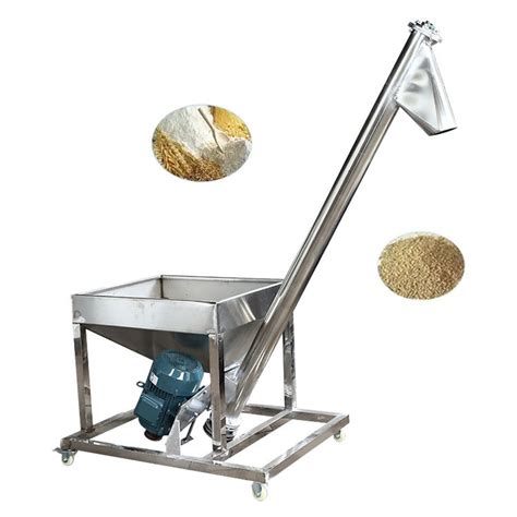 Stainless Steel Flour Sugar Hopper Feeder Coffee Corn Powder Granule