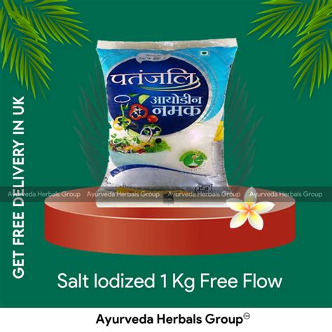 Patanjali Salt Iodized Kg Free Flow Ayurveda Herbals Uk