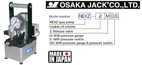 DKV VIET NAM CO LTD Bơm điện thủy lực 2000 bar Osaka NEXZ 2MGS