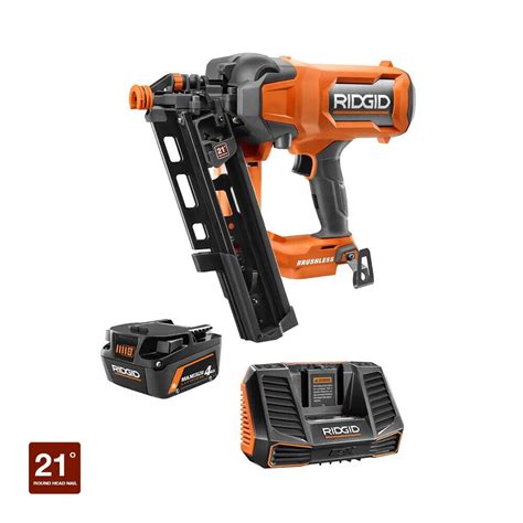 Ridgid 18v Brushless Cordless 18 Gauge 2 1 8 In Brad Nailer With Clean