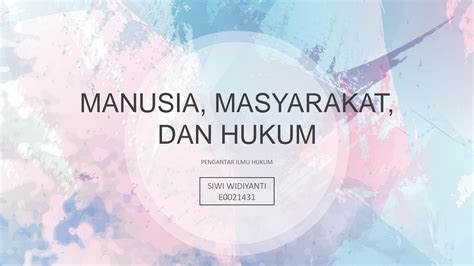 Solution Manusia Masyarakat Dan Hukum Studypool