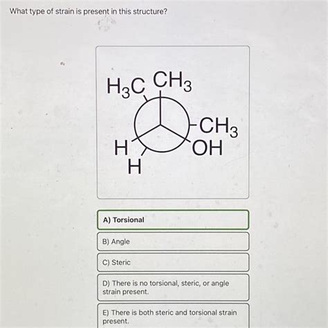 Solved What type of strain is present in this structure? E) | Chegg.com