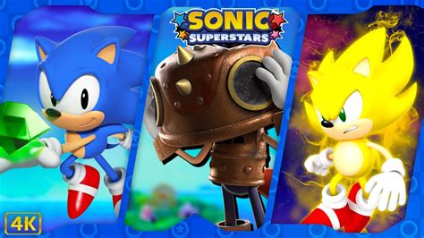 Sonic Superstars ⁴ᴷ Full Playthrough 100 Sonics Story Mode Trips Story And True Final Boss