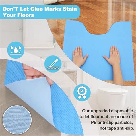 Upgraded 25 Pack Disposable Toilet Matssuper Absorbent