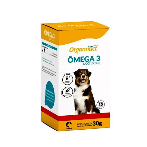 Compre Suplemento Ômega 3 Dog 1000 Organnact 30 Cápsulas na Agro Rami