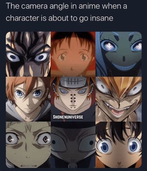 the faces of anime characters with blue eyes and an evil look on their ...