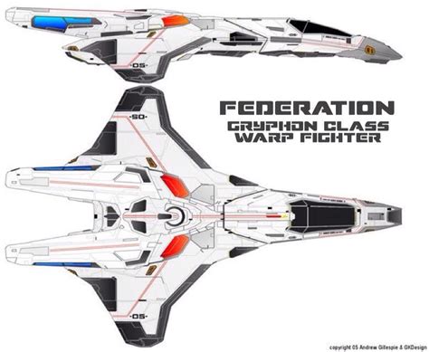 Star Trek Federation Gryphon Class Heavy Warp Fighter Starfleet Star Trek Ships Star Trek