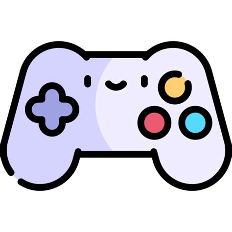 Game Controller Kawaii Lineal Color Icon