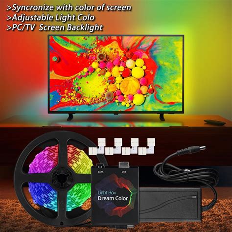 Ambilight Kit Dream Color Led Strip Rgb M M M M M For Hdtv