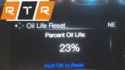 F 150 Oil Change Reset