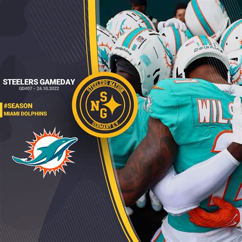 Game Preview Week At Dolphins Steelers Nation Germany E V