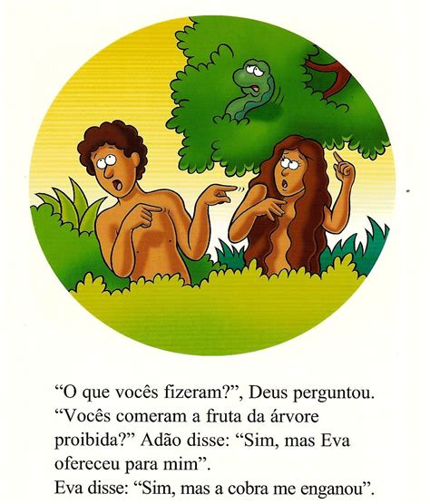 Hist Rias Da Sementinha Ad O E Eva As Regras De Deus Adan Y Eva