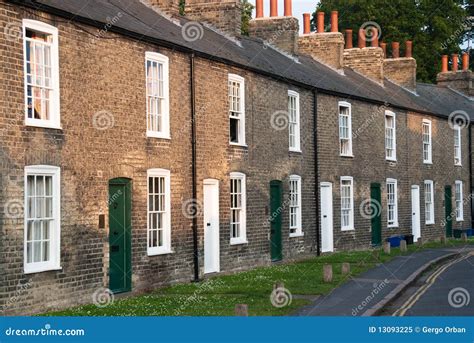 Facades Of Terraced Houses Stock Image Image Of London 13093225