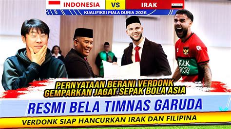 DIUMUMKAN PUKUL 18 00 CALVIN VERDONK RESMI PERKUAT TIMNAS INDONESIA