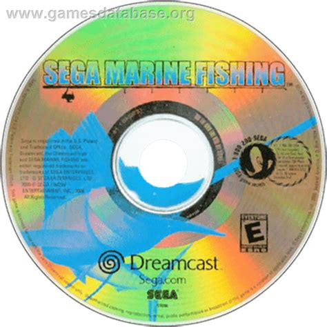 Sega Marine Fishing Sega Dreamcast Artwork Disc