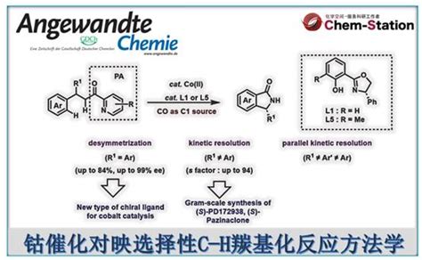 Angew：钴催化对映选择性c−h羰基化反应方法学 化学空间 Chem Station