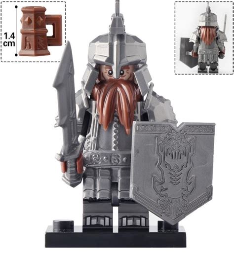 Dain Ironfoot Army Lord Of The Rings Hobbit Dwarf Warriors Minifigures Compatible Lego Minifigs Set