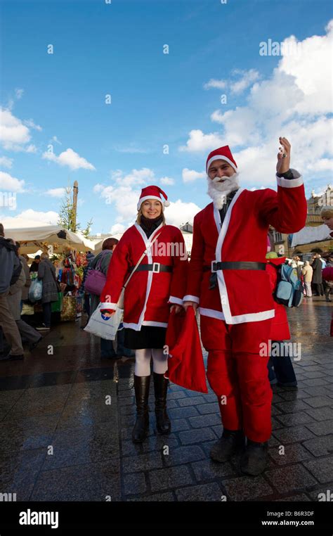 The Christmas Markets Krakow Poland Stock Photo - Alamy