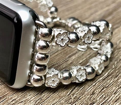 925 Sterling Silver Apple Watch Bracelet 38mm 40mm 42mm 44mm Etsy