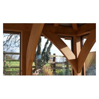 Oak Mansard Garden Room Somerset Campagne Véranda et Verrière