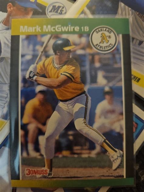 Donruss Mark Mcgwire Oakland Athletics Baseball Card Error