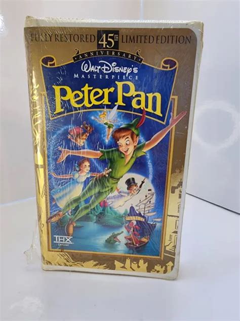 Peter Pan Vhs Th Anniversary Limited Edition Eur